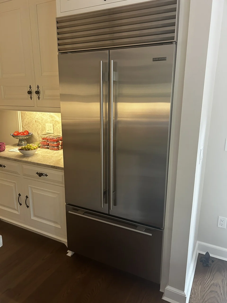 Sub-Zero refrigerator from the owner’s work archive