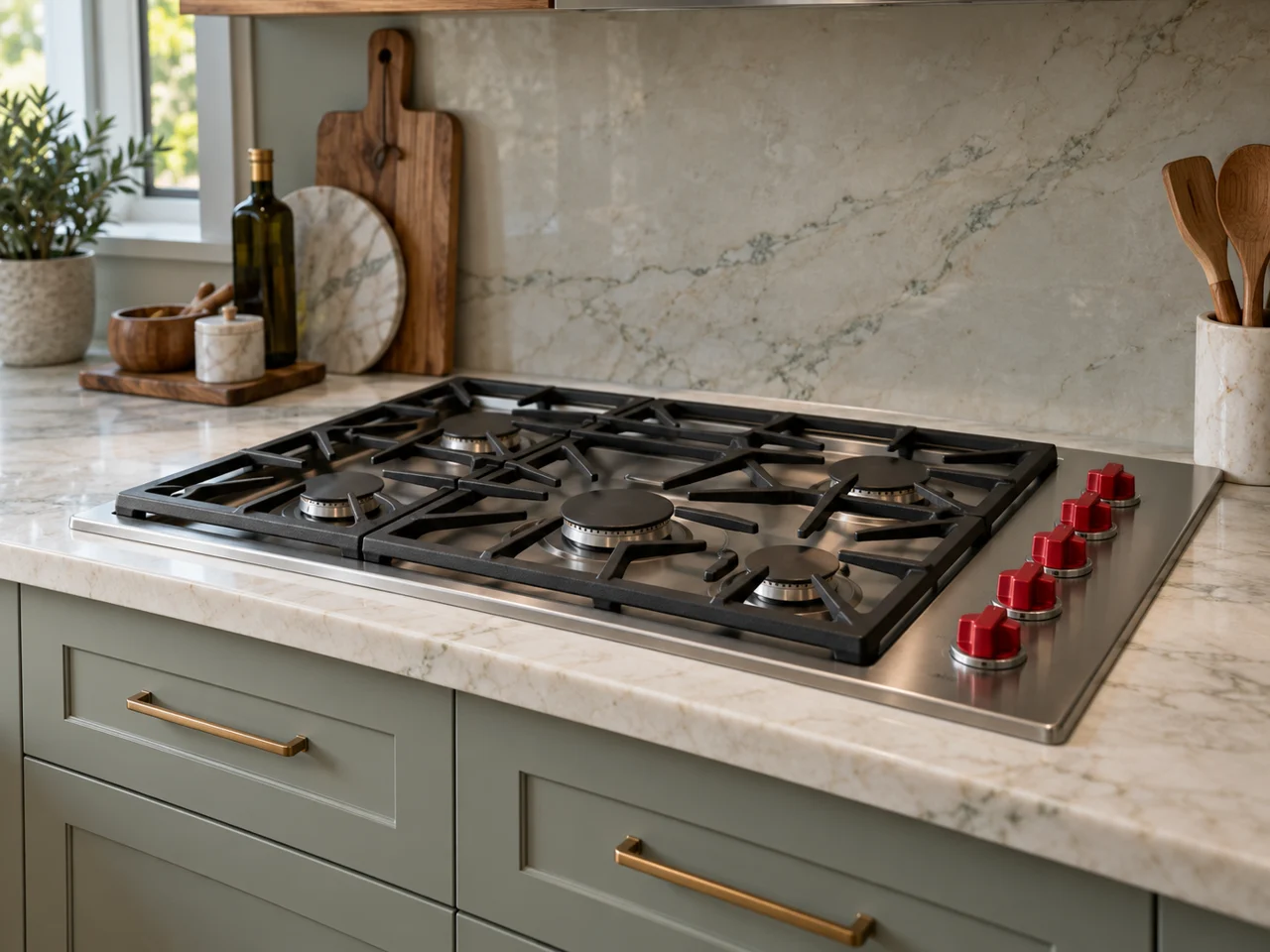 Illustration of Wolf cooktop